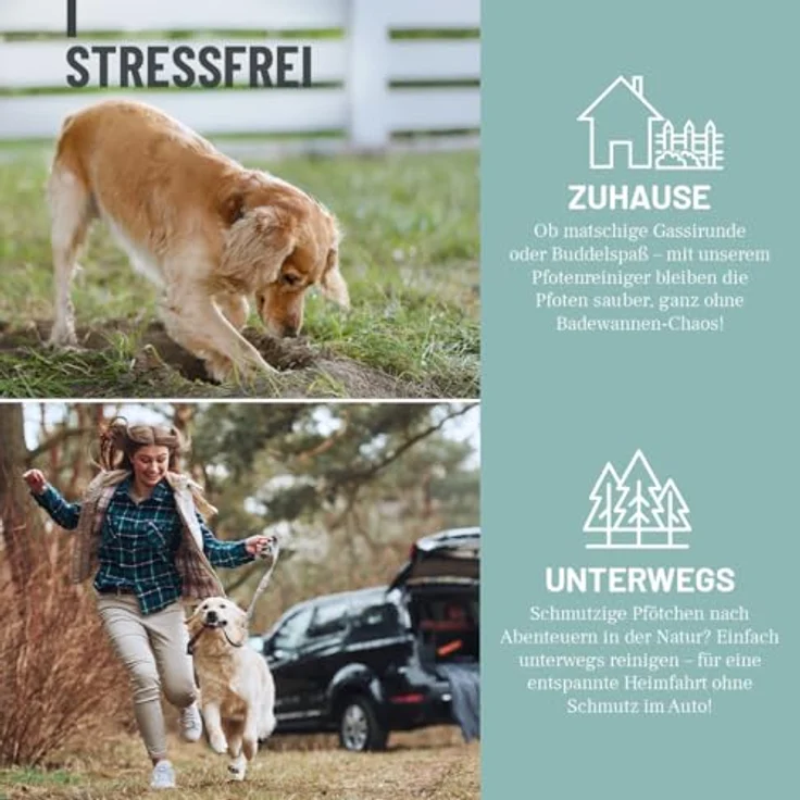 ReaVET Pfotenreiniger für Hunde & Katzen, Pflegender Reinigungsschaum mit Bürste, sanfte Reinigung ohne Ausspülen, 150ml, mit Hamamelis & Gurke – Bild 5