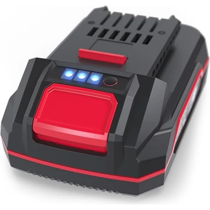 Güde 58550 ProVolt APPV 18-20 Akkupack, Schwarz, Rot - Li-Ionen-Akku mit 2,0 Ah Kapazität und integrierter Kapazitätsanzeige – Bild 5