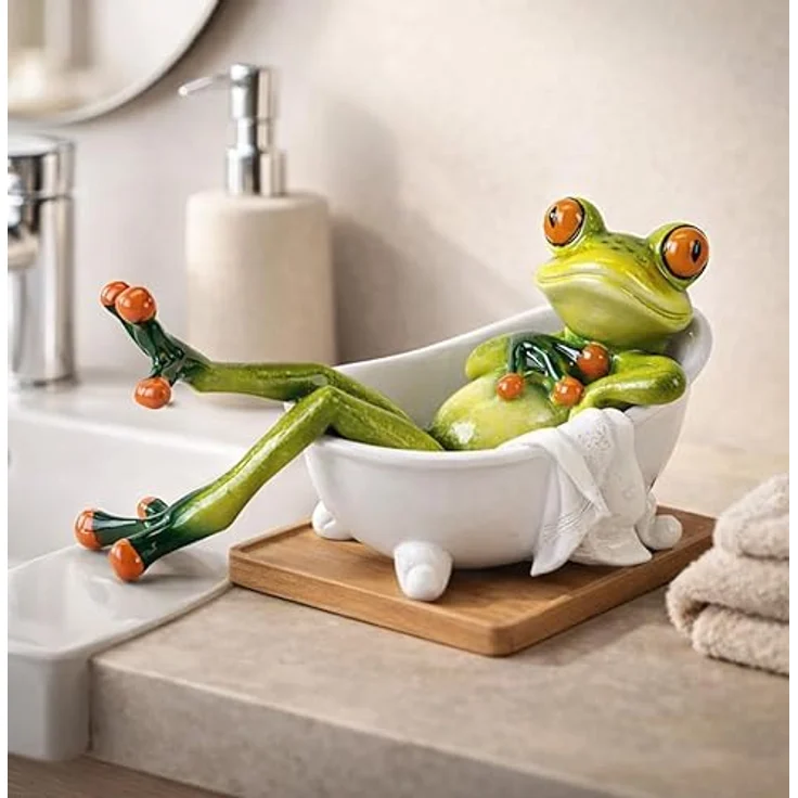 formano Deko Figur Frosch in Badewanne – Bild 3