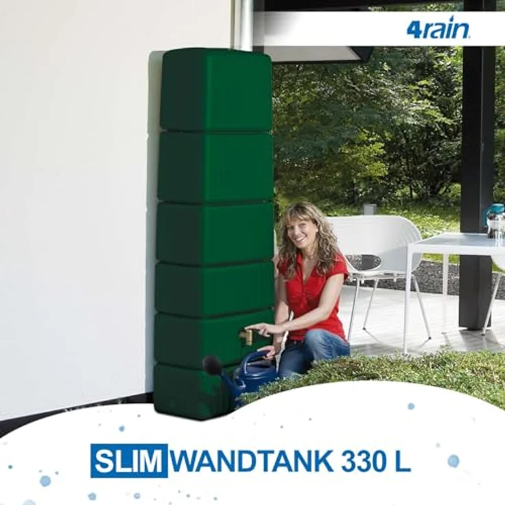 4rain Regenwasser-Wandtank Slim Wood 4023122153993 – Bild 3