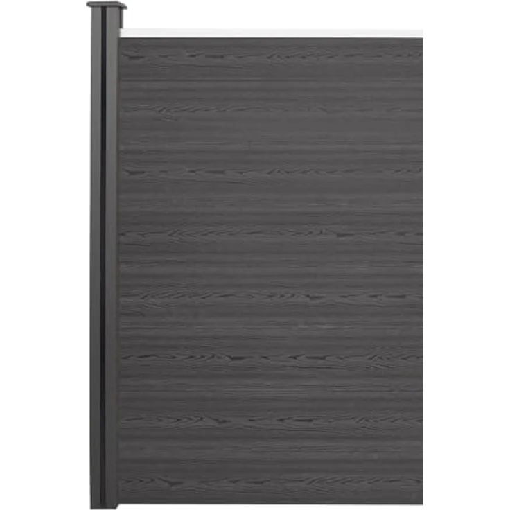 HOME DELUXE Zaunpfosten Nutleiste DINA, 6er Set aus hochwertigem Gummi, anthrazit, für WPC- und Aluminiumpfosten, einfaches Stecksystem – Bild 5