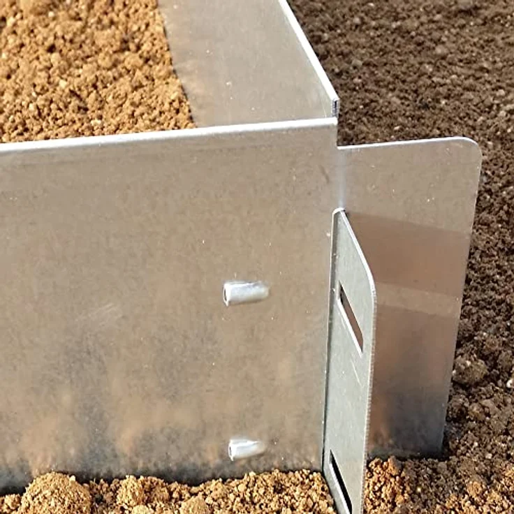 Rasenkante 10m 100x14cm verzinkt Beeteinfassung Beetumrandung Mähkante Metall Palisade – Bild 6