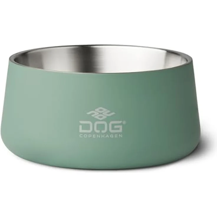 DOG Copenhagen Vega Hundenapf M/L, rutschfest, Edelstahl, Mint Green – Bild 1