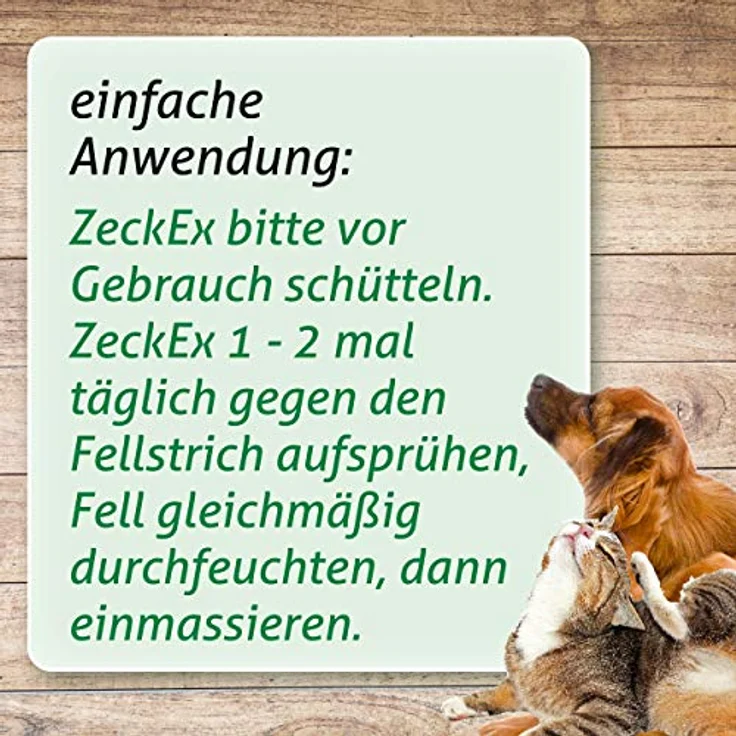 cdVet ZeckEx Zeckenabwehr-Spray 20 ml - Sofortschutz mit Langzeitwirkung für Mensch und Tier, natürliches Zeckenmittel ohne synthetische Zusatzstoffe, dermatologisch getestet, 50 ml, 750 – Bild 3