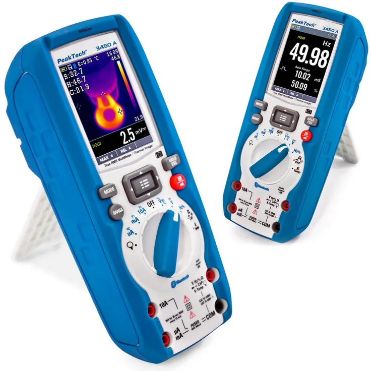 PeakTech Multimeter PeakTech 3450 A: True RMS Grafikmultimeter mit Wärmebildkamera (1 St), Datenlogger, 120 x 120 Pixel, modern - PeakTech