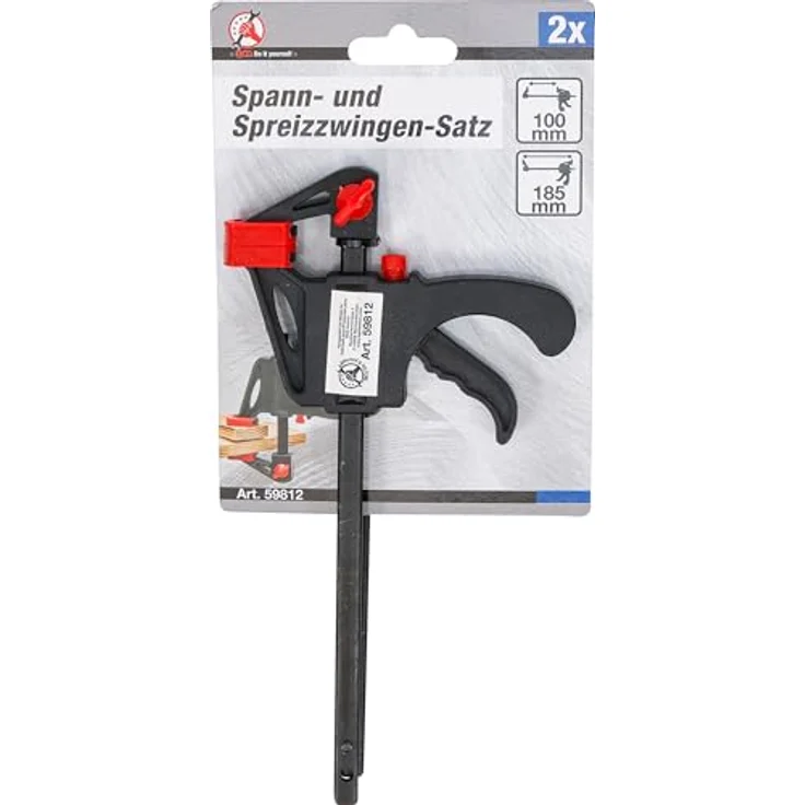 Kraftmann 59812 | Spann- und Spreizzwingen-Satz | 105 mm | 2-tlg. – Bild 6