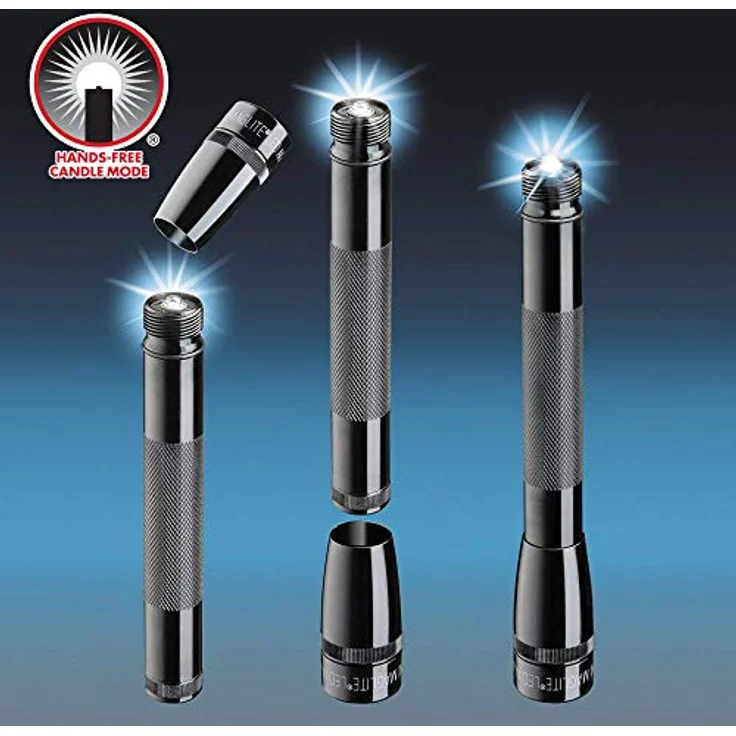 Mag-Lite LED-Taschenlampe SP22037F Mini Maglite 2AA Multimode Hochleistungs-LED-Taschenlampe, 17 cm rot inkl. Mignon-Batterien im Etui – Bild 7