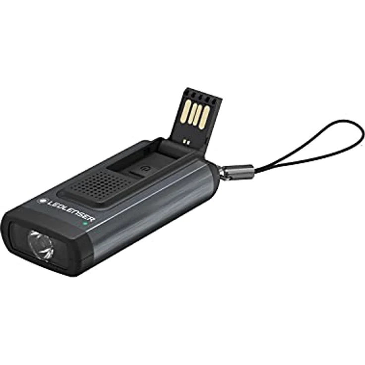 Ledlenser K6R Safety wiederaufladbare Mini Taschenlampe grau-schwarz Die kompakt – Bild 2
