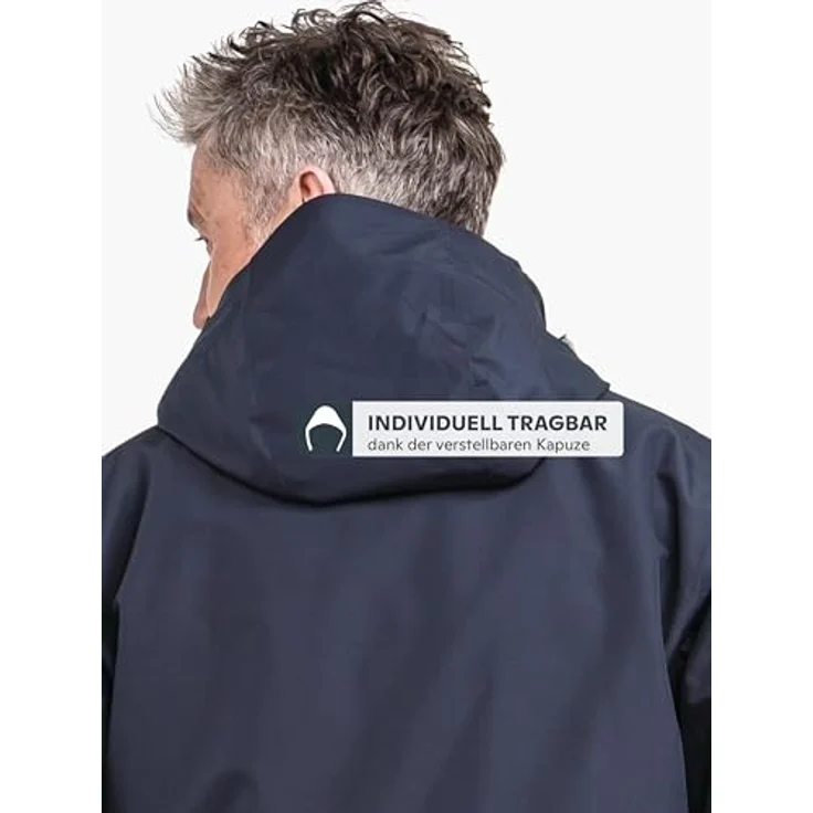 Schöffel Doppeljacke Hiking 3in1 Jacket Style Okere MNS, Arbeitsjacke mit 2-Lagen VENTURI® Technologie, blau – Bild 6