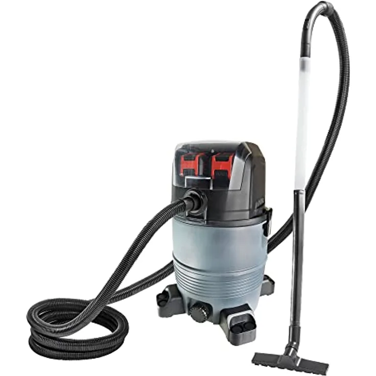 Heissner Akku Teichschlammsauger Power-X-Change, 36V, 500W, 35L, kabellos, Nass- und Trockensauger mit Selbstentleerung