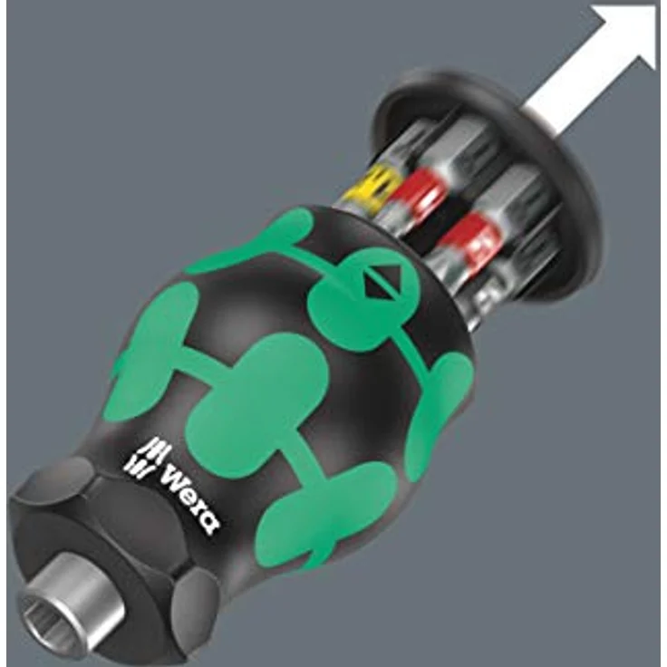 Wera Kraftform Kompakt Stubby Magazin 2 05008874001 Bit-Set Schlitz, Kreuzschlitz Pozidriv, Kreuzschlitz Phillips inkl. Bithalter – Bild 4