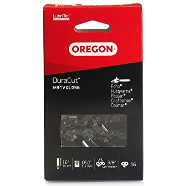 Oregon M91VXL DuraCut Kettensägekette für 16-Zoll (40 cm) Schiene - 56 Antriebsglieder - kompatibel mit Husqvarna, Echo, Poulan, Craftsman, Domar und mehr - Preisvergleich
