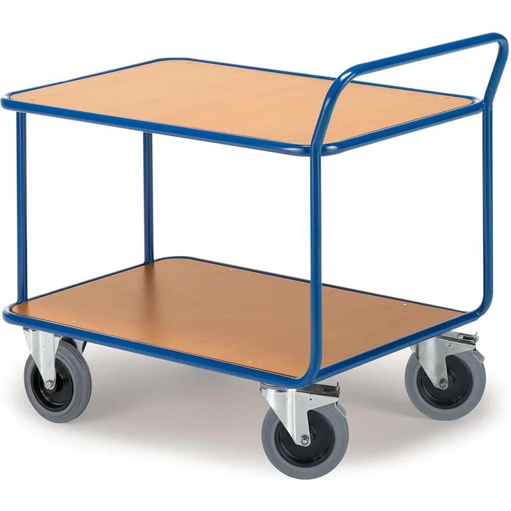 Rollcart Transportwagen, Tischwagen 08-7218, 125 x 80 x 100 cm, blau, Tragfähigkeit 500 kg