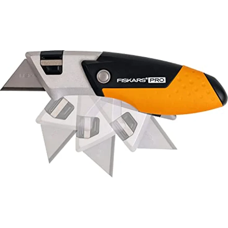 Fiskars Pro Compact Klappmesser, ergonomisches Universalmesser mit CarbonMax™ Klinge, kompakt und robust – Bild 4