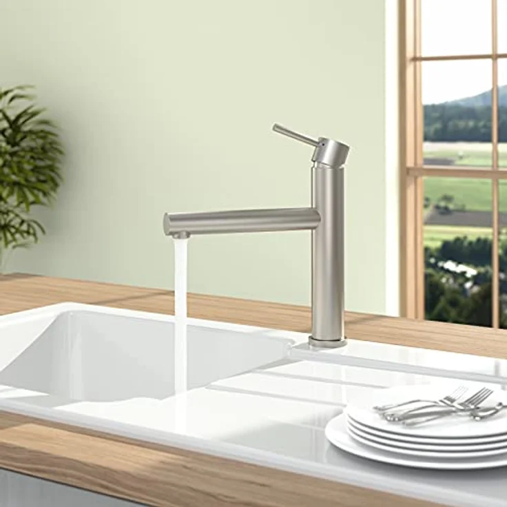Villeroy & Boch Como Sky 927800LC, Hochdruck Küchenarmatur aus massivem Edelstahl, matt, schwenkbar 360° – Bild 2