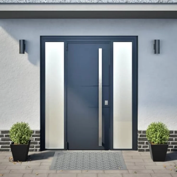 vidaXL Pflanzkübel 2 STK. Schwarz 30x30x30 Stahl - Robuster Blumenkübel aus rostbeständigem Stahl – Bild 3