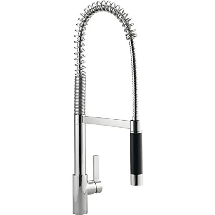 Dornbracht Küchenarmatur, Einhebelmischer mit umstellbarem Wasserstrahl, hochglänzende Oberfläche, schwenkbar 360°, bleifrei