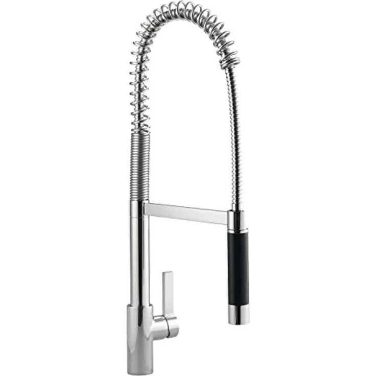 Dornbracht Küchenarmatur, Einhebelmischer mit umstellbarem Wasserstrahl, hochglänzende Oberfläche, schwenkbar 360°, bleifrei – Bild 1