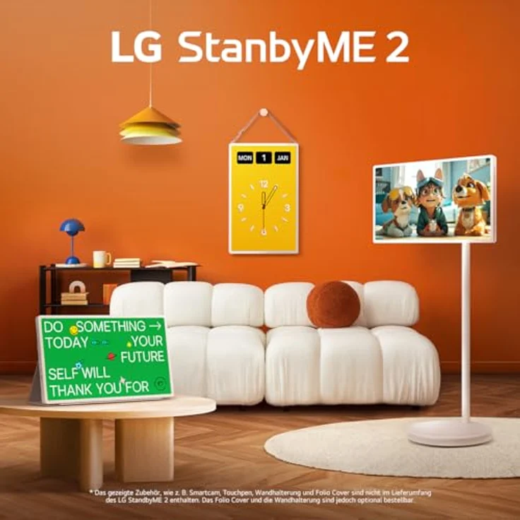 LG 27LX6TDGA StanbyME 2, 27 Zoll Lifestyle TV mit QHD Touchscreen, 60Hz, integriertem Akku, Streaming Apps, beigefarben – Bild 5
