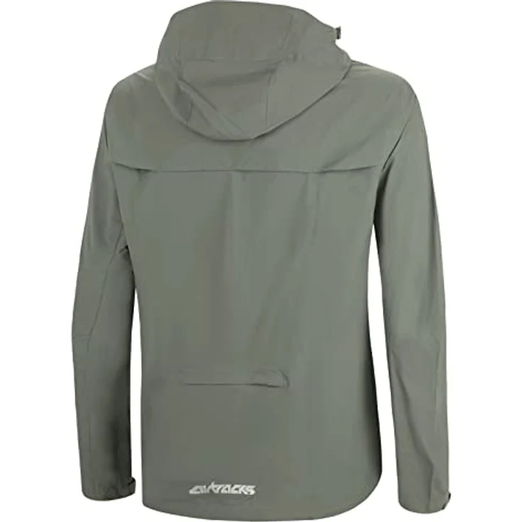 Airtracks Fahrradjacke Herren Regenjacke Pro Line mit Kapuze (Wind- & Wasserdicht, Wassersäule: 10.000 mm) in Schwarz - Leicht & Atmungsaktiv – Bild 2