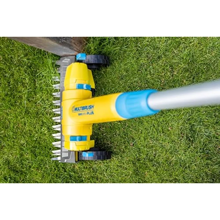 Gloria Rasen- und Kantenschneider FineCut - Zubehör für MultiBrush | Rasenmäher-Aufsatz Ergänzung für Mähroboter | XXL- Schnittbreite 36 cm, Gelb – Bild 5