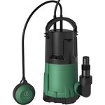 VOUNOT 3-in-1 Tauchpumpe mit Schwimmerschalter, Schmutzwasserpumpe Flachsaugend, 13500 l/h, Förderhöhe max 7.5 m, Eintauchtiefe max. 7 m, Verstellbar für Schmutz- & Klarwasser, 10 m Anschlusskabel, PPGF 30 - Robust und effizient - VOUNOT Tauchpumpe