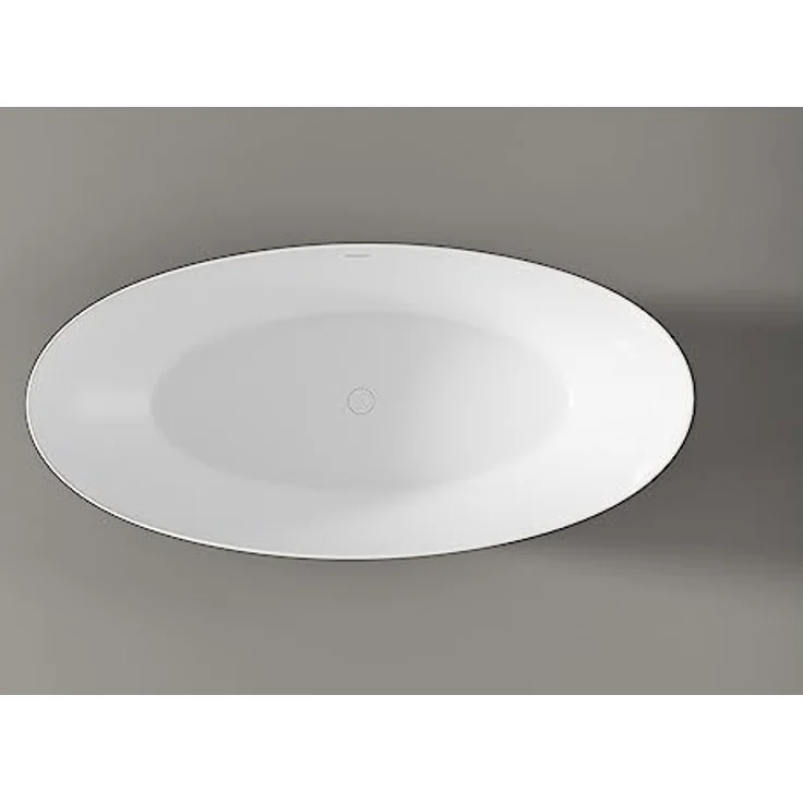 BERNSTEIN Freistehende Badewanne Terra Gold aus Sanitäracryl mit Doppelwandiger Konstruktion 186 x 88 x 60 cm - 5 Jahre Garantie - Acryl-Wanne – Bild 5