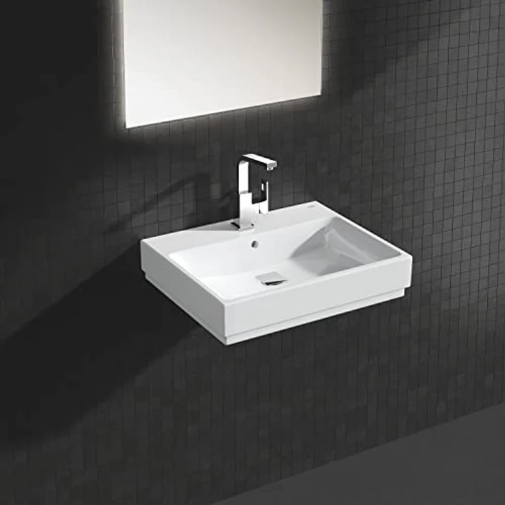 Grohe Eurocube Waschtischarmatur 2313500E, mit SilkMove 2, EcoJoy 5,7 l/min, schwenkbarem Rohrauslauf und StarLight Oberfläche – Bild 4