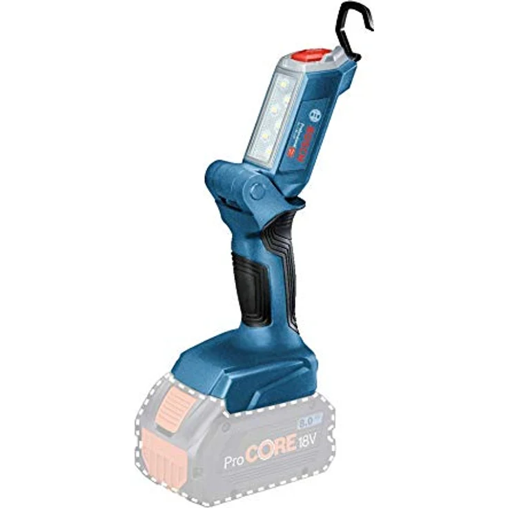 Bosch Professional Akku LED Lampe GLI 18V-300 (Max. Helligkeit 300 Lumen, Ohne Akkus und Ladegerät, im Karton) – Bild 1