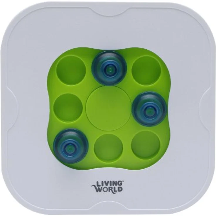 Living World Green Tier-Intelligenzspielzeug 3in1 interaktives Spielzeug, Lernspielzeug für kleine Heimtiere, 25 x 25 x 5 cm – Bild 5