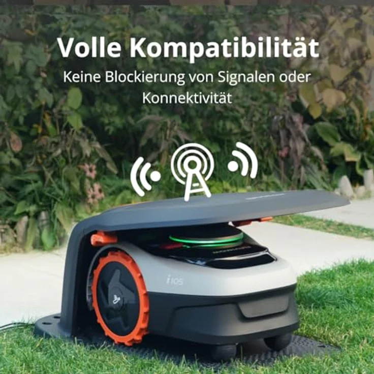 Segway Garage S für Mähroboter Navimow i, mobile Parkstation in Grau mit hochklappbarer Abdeckung – Bild 5