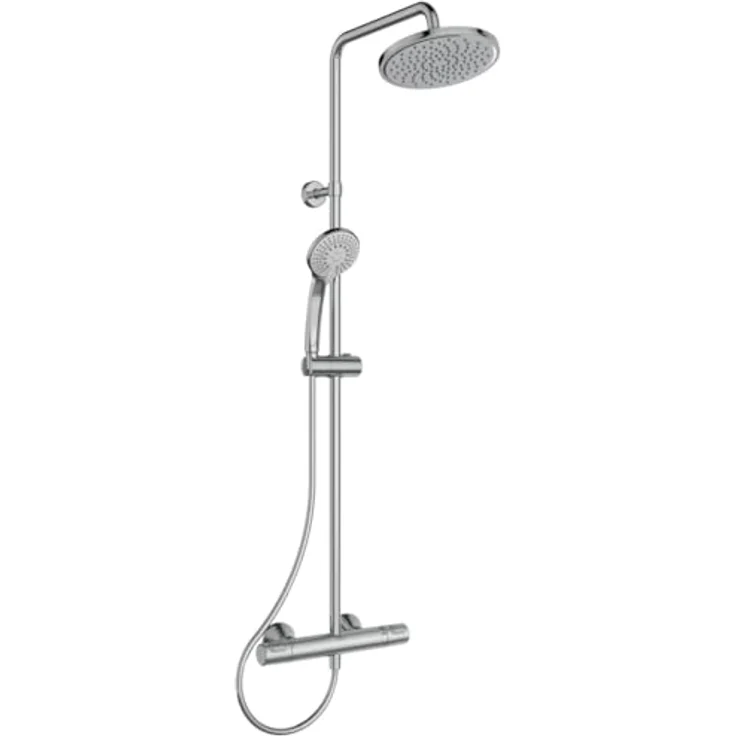Ideal Standard Duschsystem Ideal Standard Duschsys. m. Brausetherm. Ceratherm T25, verchromt, A7 with 3-Funktionshandbrause, Antikalkfunktion, und thermostatischer Kontrolle – Bild 2