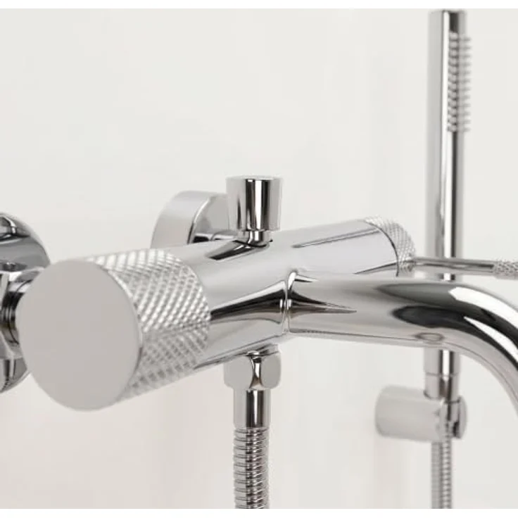 wohnwerk.idee Wannenarmatur Badewanne Armatur Wasserhahn Dusche inkl. Handbrause, Gold Matt, Chrom, Kupfer Matt - Moderne Duschinstallation mit Keramikkartusche und integriertem Perlator – Bild 7