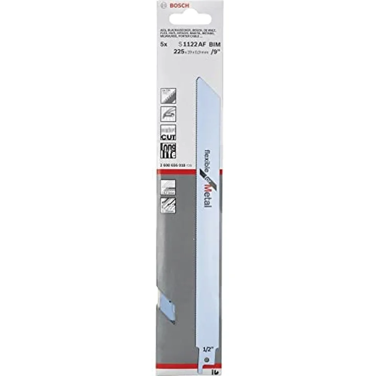 Bosch Professional Säbelsägeblatt (5 Stück, für dünnes Metall, Zubehör für Säbelsäge) - Preisvergleich – Bild 2