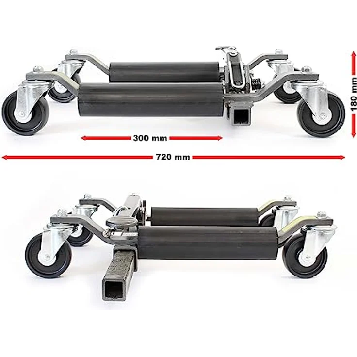 XPOtool Rangierheber 2er Set bis je 566 kg Wagenheber bis 30 cm Reifenbreite Rangierhilfe mit Rollen, robuste Bauweise, mühelose Manövrierbarkeit – Bild 4