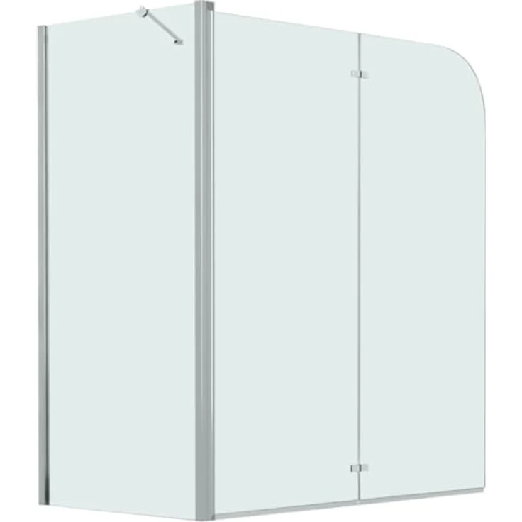 vidaXL Doppelte Faltbare Duschkabine ESG 120 x 68 x 130 cm – Bild 2