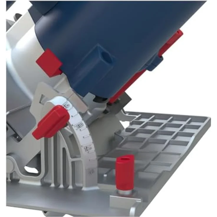 GÜDE HKS 65-1500 L, Handkreissäge 1500W mit 190mm Sägeblatt, Laserführung, Softgrip, Gehrungsschnitte bis 45°, inkl. Zubehör – Bild 4