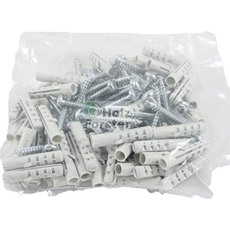 MeisterWerke MEISTER Klipse (ABS) 1 Päckchen = 50 Klipps inkl. Schrauben und Dübel ausreichend für ca. 20 lfm. für Fussleiste Profil 2 PK, 3 PK, 5 PK, 8 PK, 8 PKE, 9 PK, 10 PK, 11 PK, 12 PK, 13 PK – Bild 4