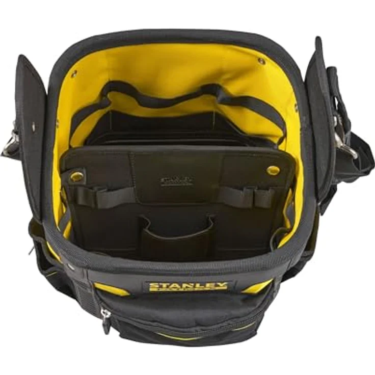 Stanley FatMax Werkzeugtasche - Transporttasche (29x29x38cm, robustes 600 Denier Nylon, ergonomischer Handgriff und Schultergurt, entnehmbare Teiler mit Gürtelclip, elastische Halterungen) 1-93-952 – Bild 7