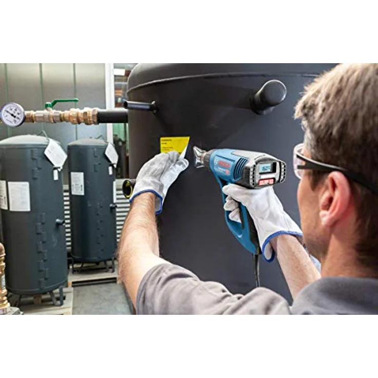 Bosch Professional Heißluftpistole GHG 23-66 (2.300 Watt, Temperaturbereich 50-650 °C, Display, 2 Düsen, in Tragetasche) – Bild 5