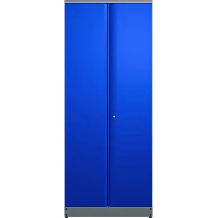 Küpper Werkstatt-Hochschrank, 2-türig aus stabilem Stahlblech, 4 höhenverstellbare Einlegeböden, L x B x H: 53 x 91 x 204 cm, pulverbeschichtet, Made in Germany