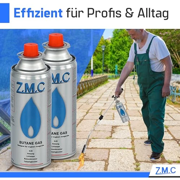 24 Kartuschen Butan Gas Kartusche Butangas Gaskartuschen Bunsenbrenner Campingkocher Gaskocher 227g Silber – Bild 9