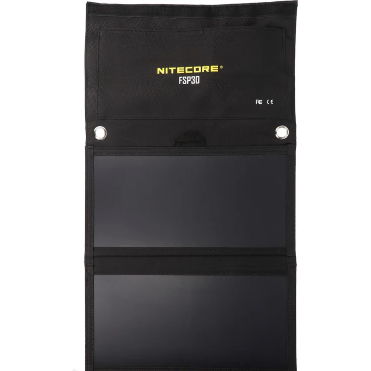 Nitecore FSP30, faltbares Solarpanel mit 30W Ausgang, 2x USB-A und USB-C, wasserabweisend, 630g