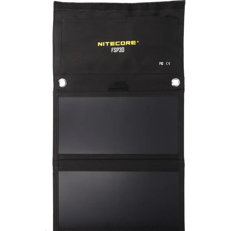 Nitecore FSP30, faltbares Solarpanel mit 30W Ausgang, 2x USB-A und USB-C, wasserabweisend, 630g