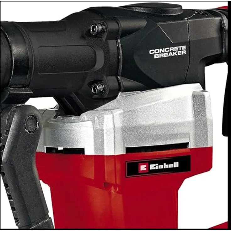 Einhell Abbruchhammer TE-DH 32 (1500 W, 32 J, 1900 (1-min), SDS-max-Werkzeugaufnahme, schwingungsgedämpfter Hauptgriff + Softgrip, inkl. Spitz--Flachmeißel + E-Box) – Bild 6