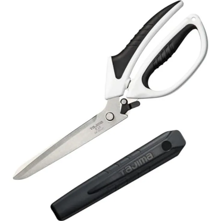 Tajima Varix Handwerkerschere (Ergonomisch geformte Griffe, Gesamtlänge 287 mm/Schneidenlänge 120 mm, inkl. Schutzköcher) DK-BD120-EUR