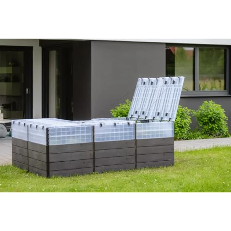 Garantia Ergo Quadro TurboPlus U L 80 Hochbeet Wood, inkl. Flora Wassersparsystem – Bild 4