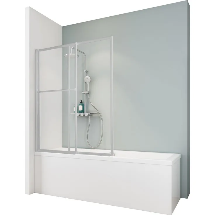 Schulte Duschabtrennung 2-teilig, ausziehbar und schwenkbar, ESG Sicherheitsglas klar hell, Breite 700-1180 mm, Höhe 1400 mm, Profilfarbe Alu Natur
