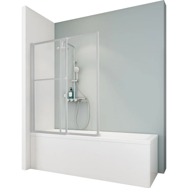 Schulte Duschabtrennung 2-teilig, ausziehbar und schwenkbar, ESG Sicherheitsglas klar hell, Breite 700-1180 mm, Höhe 1400 mm, Profilfarbe Alu Natur