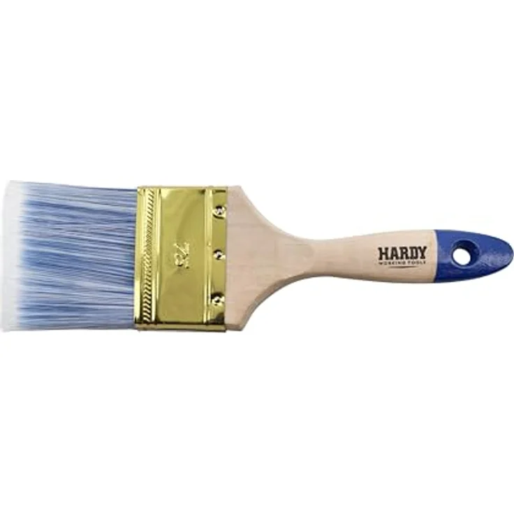 Hardy Working Tools 6 STK. Flachpinsel-Set 75 mm Serie 42, Lasurpinsel für Holz und Lackpinsel für Metall mit synthetischen hellen Borsten – Bild 3